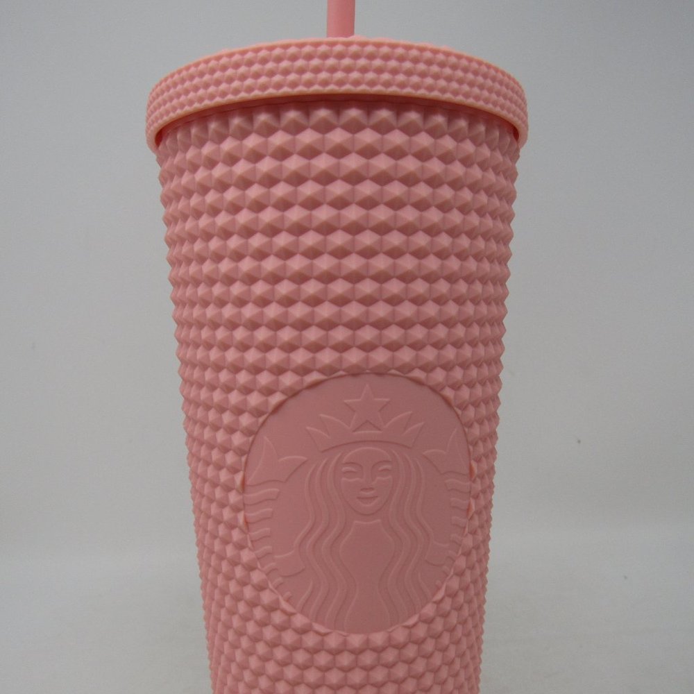 Spring 2020 Starbucks Matte Pink Studded Tumbler - Picture 2 of 8
